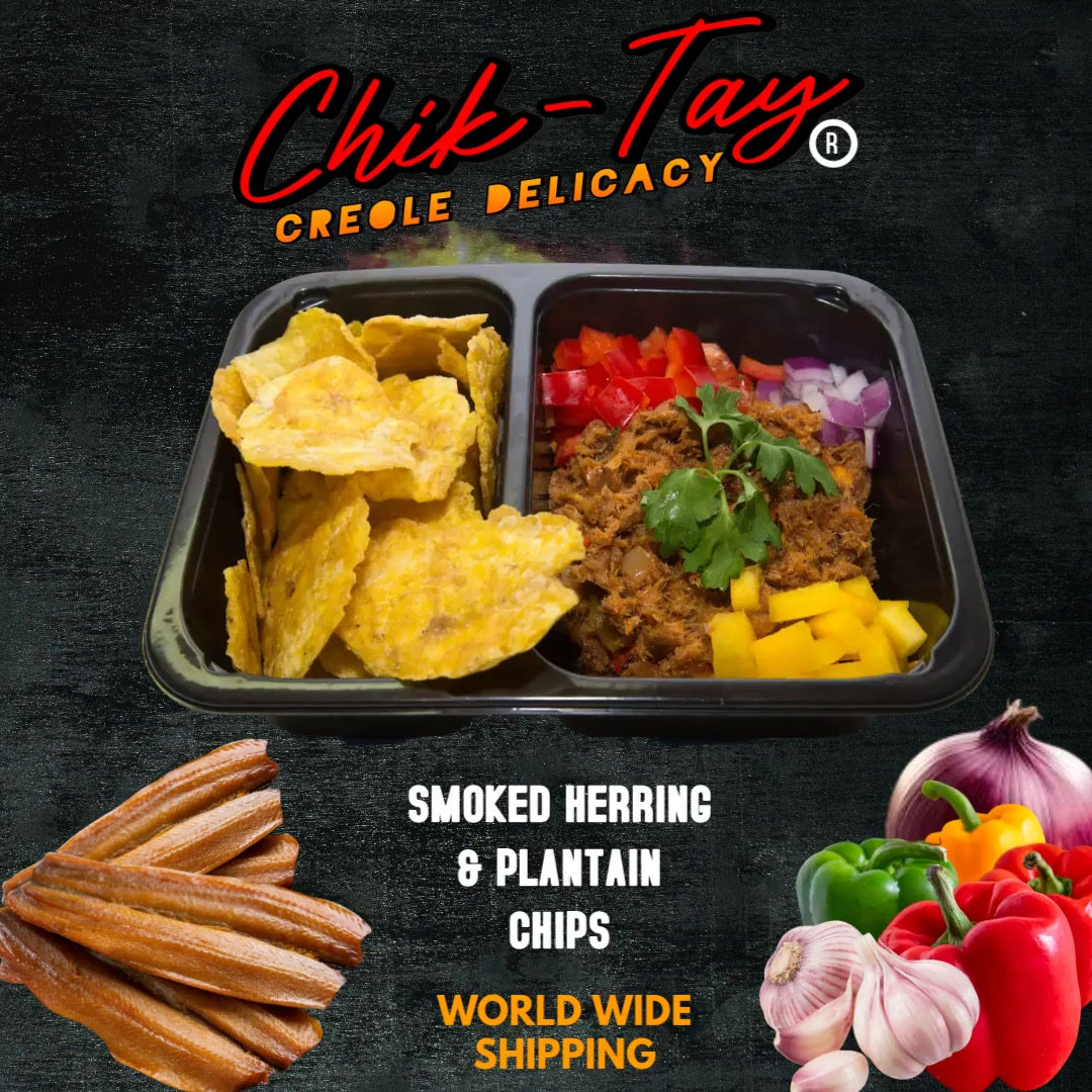 ChikTay Arran, Smoked Herring with Plantain Chips (5Trays)